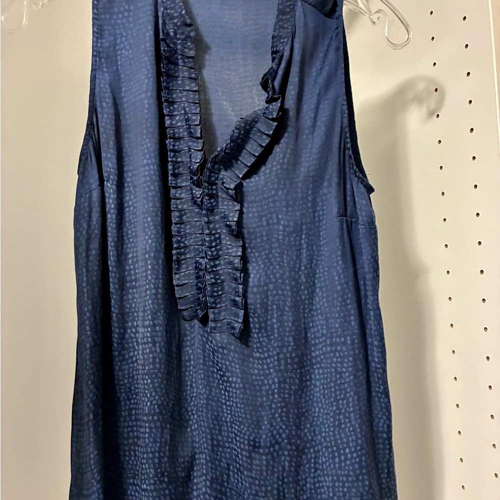 41 Hawthorn Midnight Blue Patterned Blouse